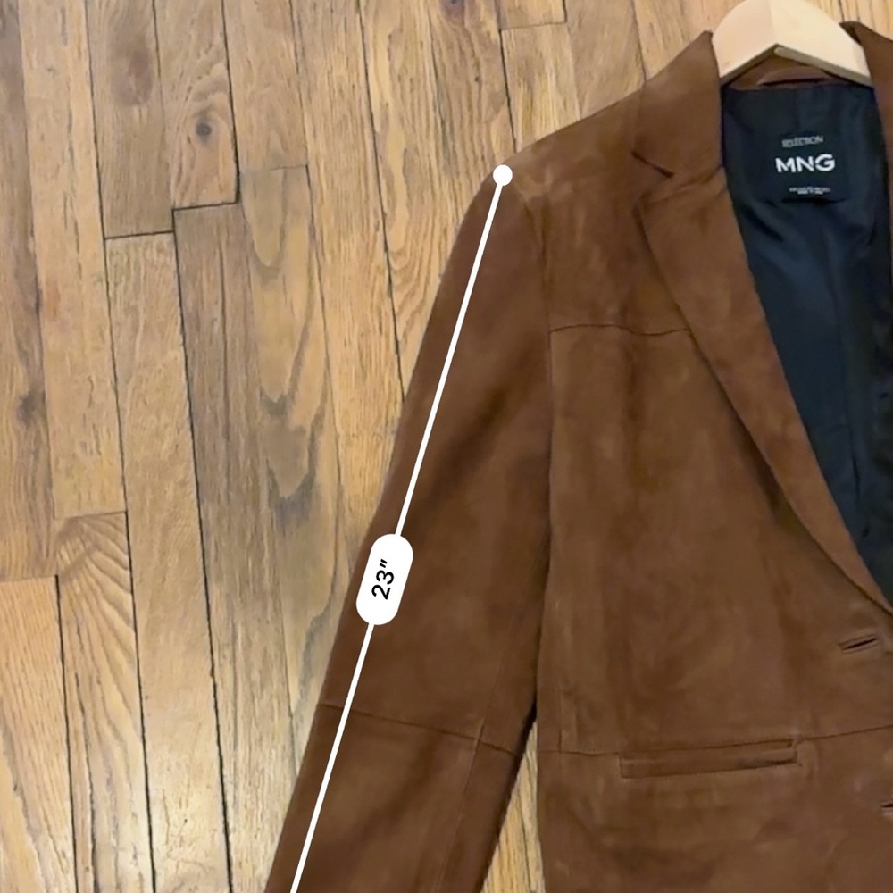 Mango Tan Suede Women's Blazer. Price is firm. NOT ACCEPTING OFFERS - Picture 9 of 16